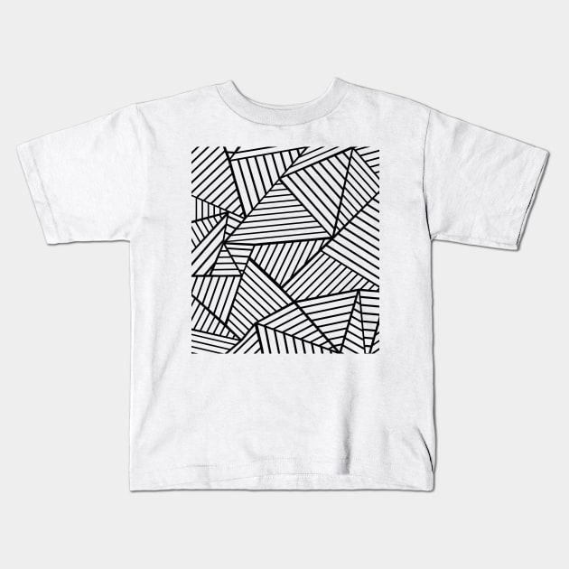 AB Lines Zoom White Kids T-Shirt by Emeline